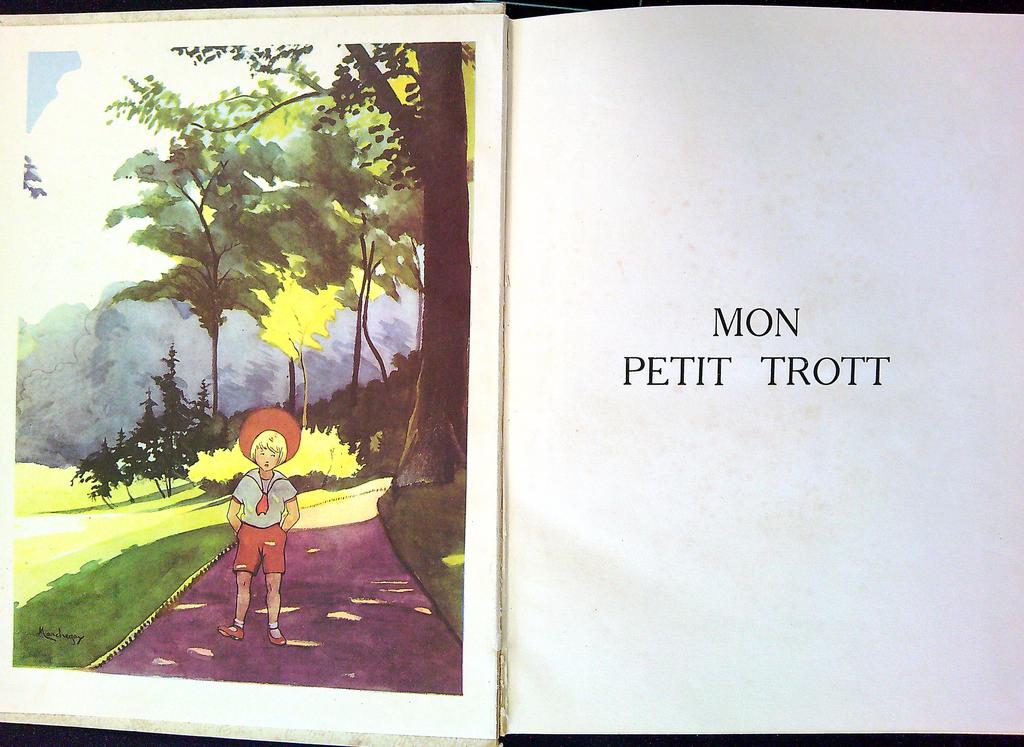 Livre – Mon Petit Trott – Enfant – Illustré Gedalge 1954