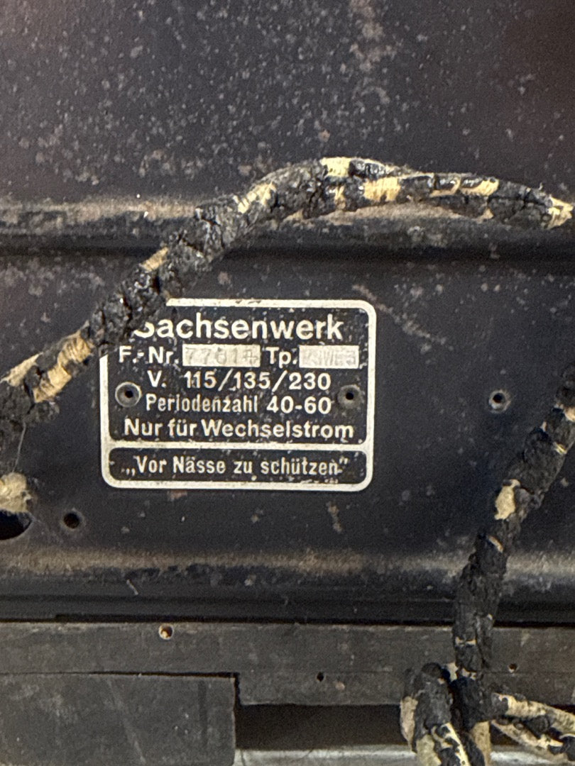 Poste de radio – Sachsenwerk Eswe Wd3 – Tuner – Bois
