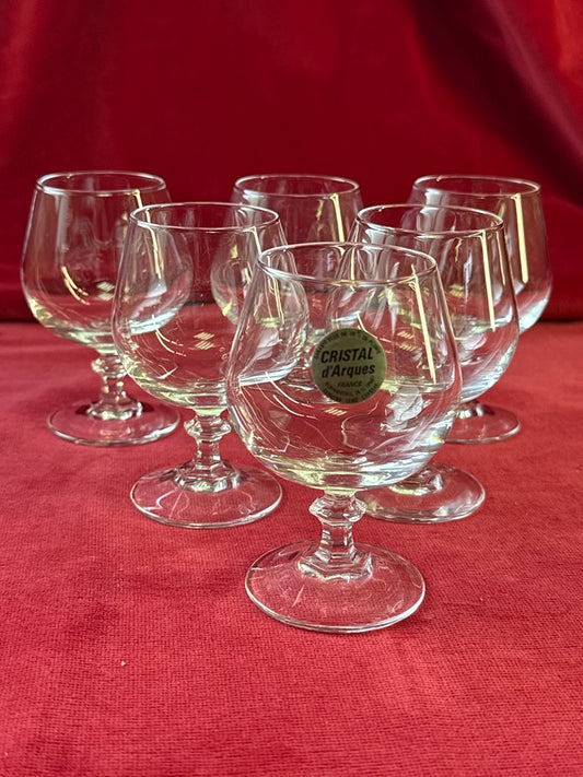 Lot de 6 verres à cognac en cristal Cristal d’Arques