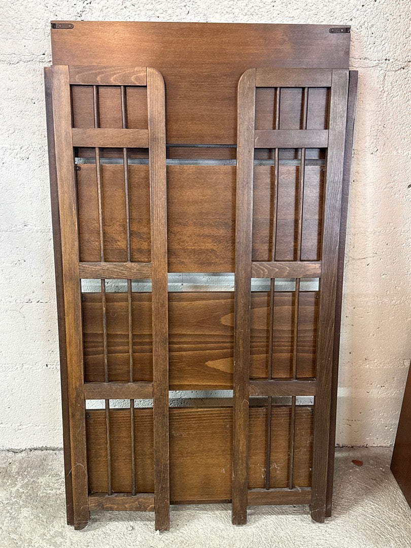 Étagère pliante vintage bois marron – 4 niveaux
