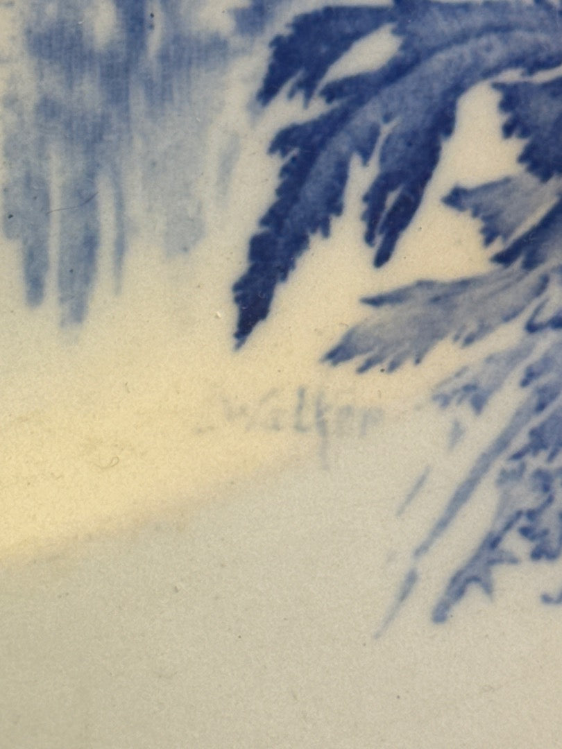 Plat Myott Meadowsweet – Vaisselle – Décor bleu paysage