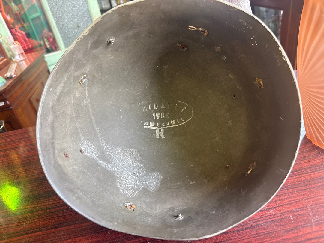 Casque militaire – Thibault 1952 – Militaria – Casque lourd M51 vert