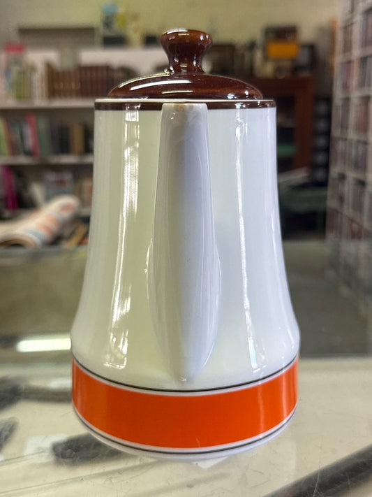 Cafetière – Melitta – Vaisselle – Vintage orange et blanche