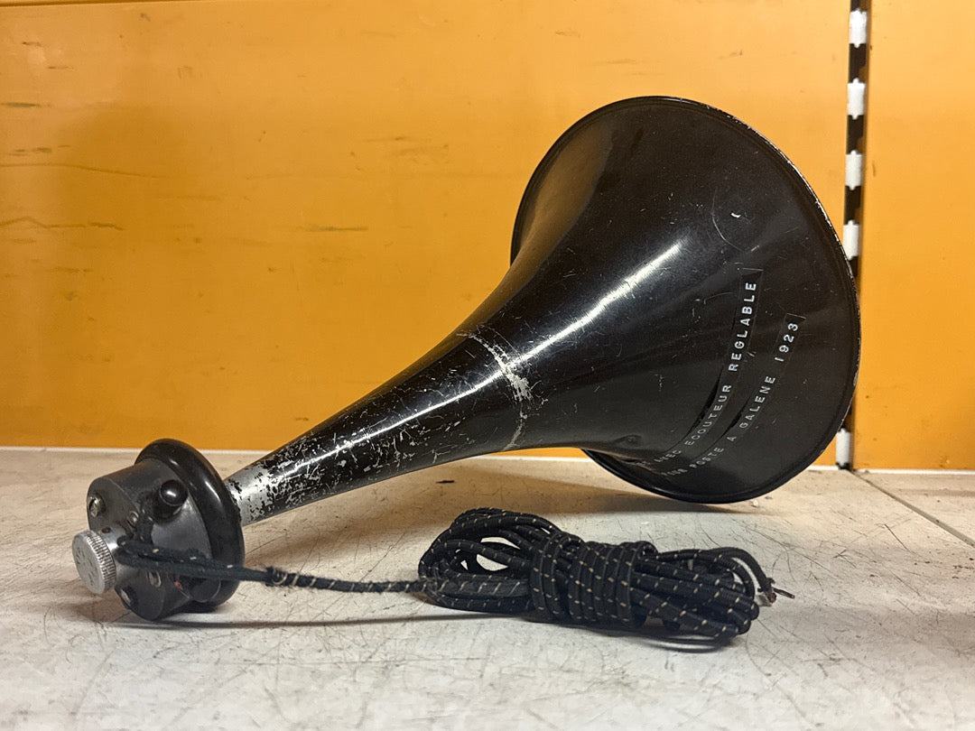Cornet acoustique – Poste à galène 1923