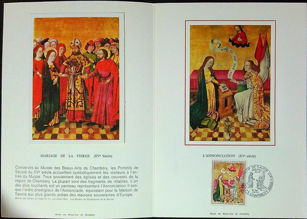 Primitif De Savoie Xv ème Enveloppe Dépliant Timbre 1er jour Encart Fdc Yvert et Tellier