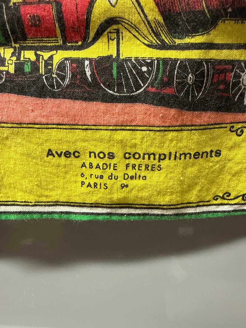 Torchon Abadie Frères – Calendrier 1971 locomotives anciennes