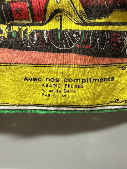 Torchon Abadie Frères – Calendrier 1971 locomotives anciennes