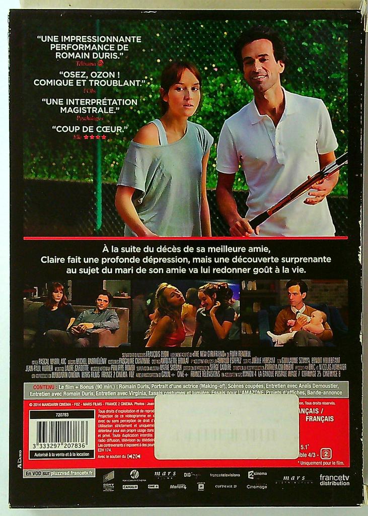 Dvd Une Nouvelle Amie françois Ozon romain Duris