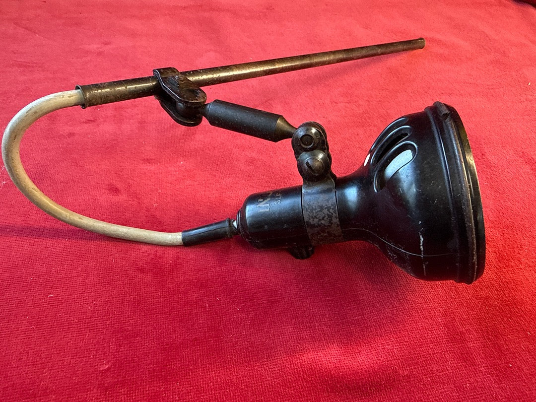Lampe de bureau vintage flexible noir Singer Slf-3