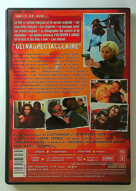 Dvd Au Revoir à Jamais - Geena Davis, Samuel L. Jackson