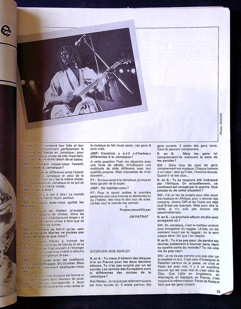 Magazine – Rock En Stock N°20 – Musique – Bob Marley Polnareff