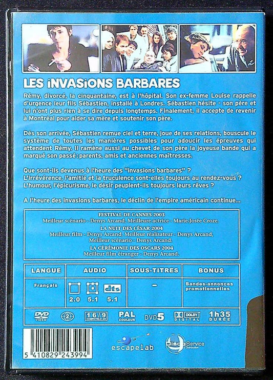 Dvd Les Invasions Barbares – Denys Arcand – Divertissement – Film récompensé