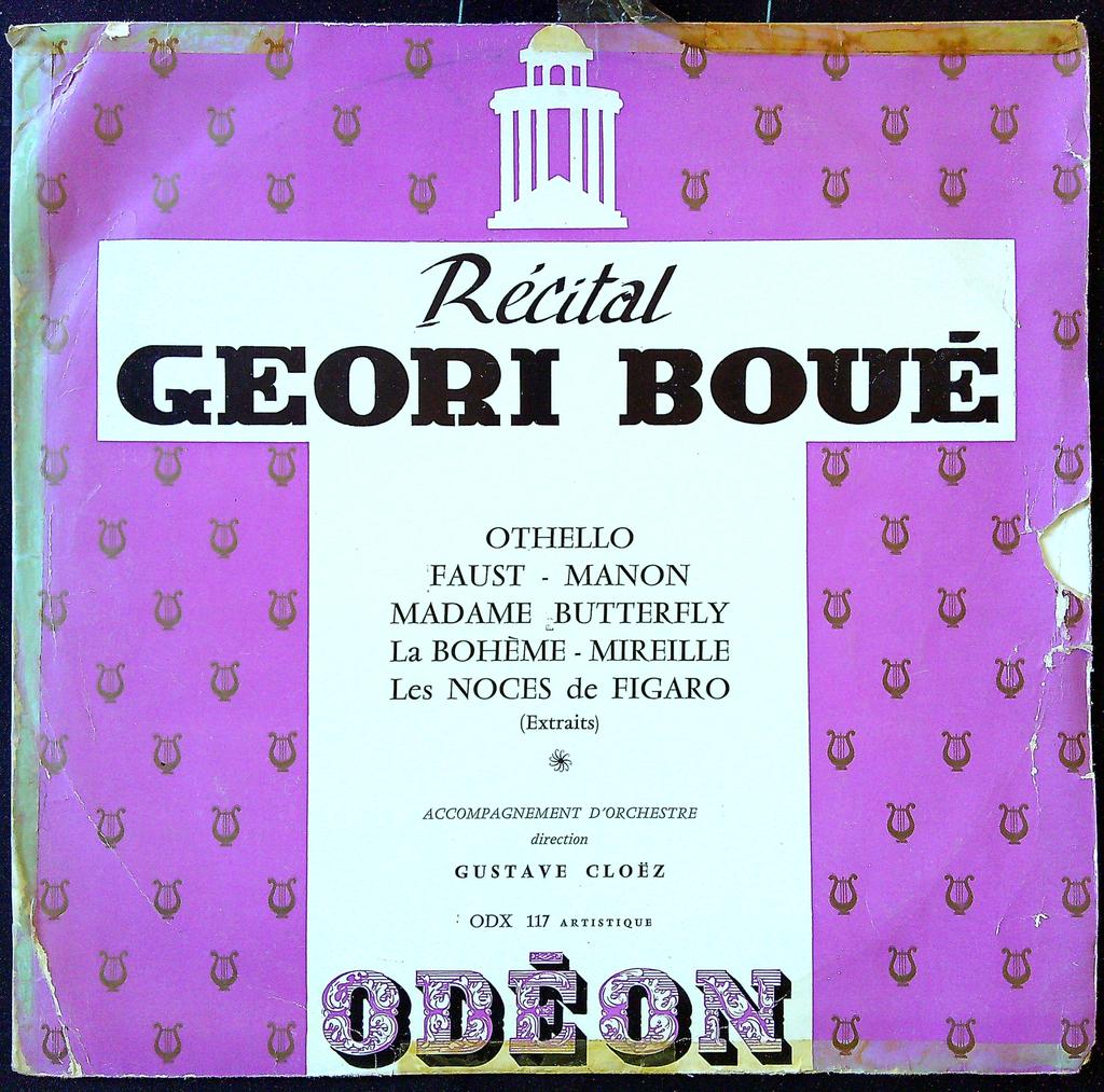 Vinyle – Geori Boué Odx 117 – Musique – Récital opéra