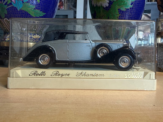 Voiture miniature – Solido Rolls Royce – Jouet – Gris noir