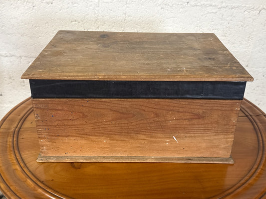 Boite de rangement en bois vintage – Coffret compartimente