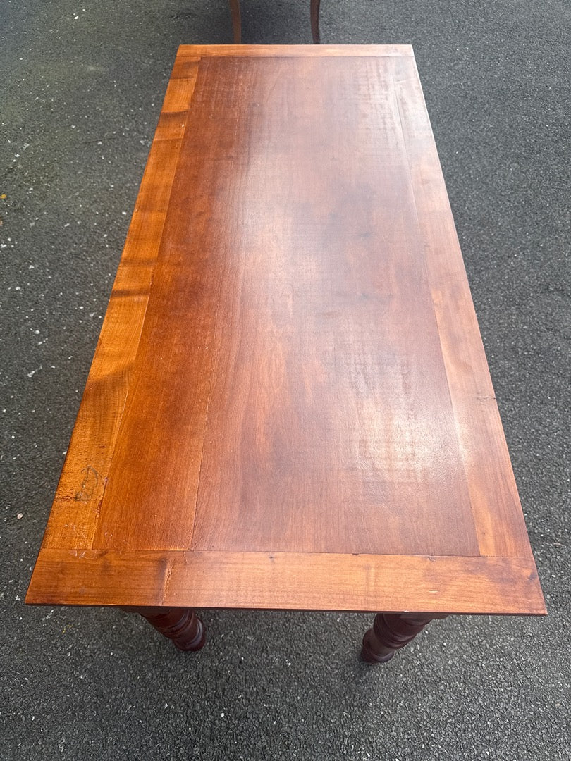 Bureau en bois – Style Louis Philippe – Mobilier – Deux tiroirs