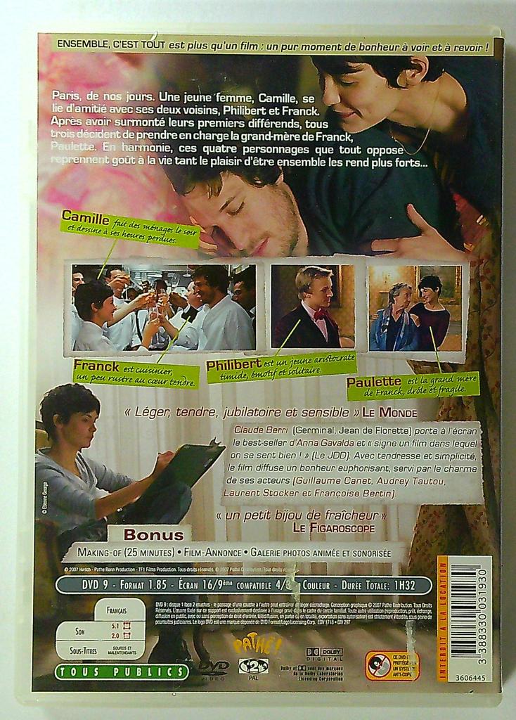 Dvd Ensemble, c'est tout Audrey Tautou Guillaume Canet