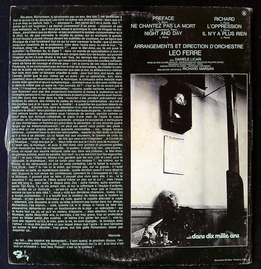 Vinyle Léo Ferré Il n'y a plus rien Barclay 33t Lp