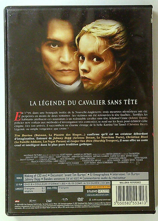 Dvd Sleepy Hollow Tim Burton Studio Canal
