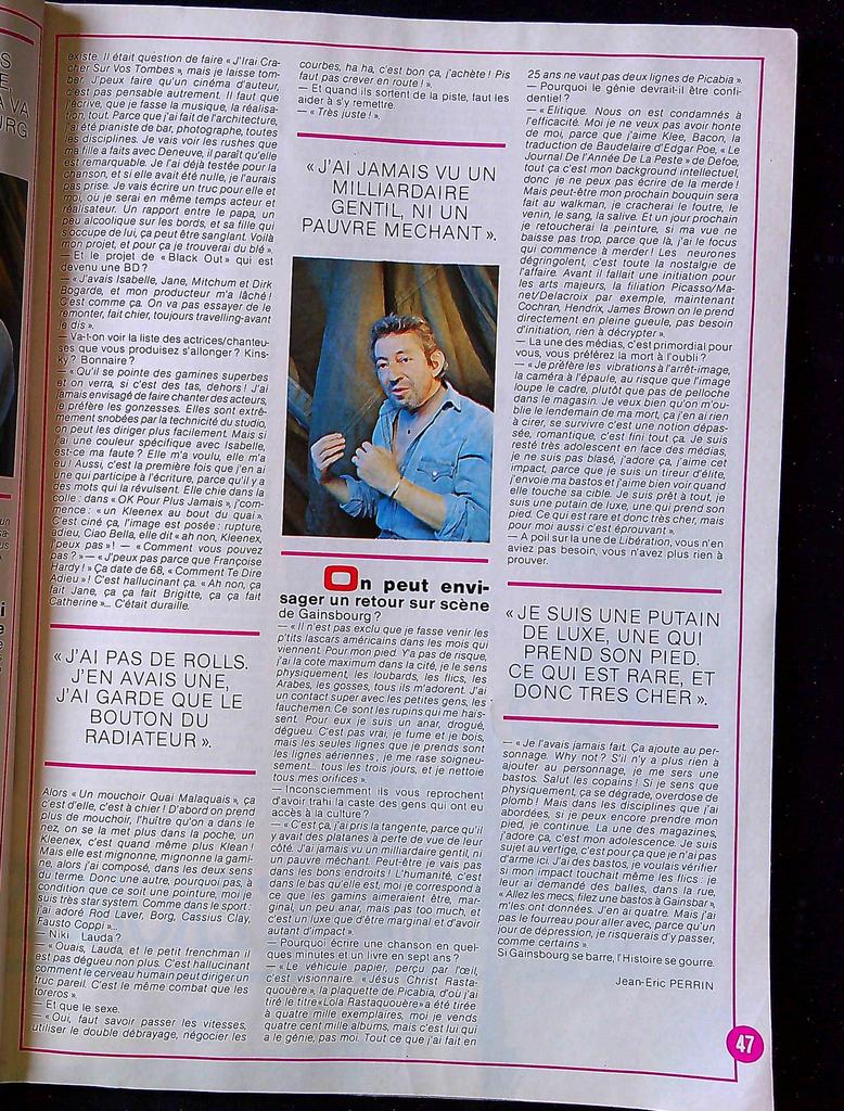 Magazine Best n°196 - Musique - Boy George Gainsbourg