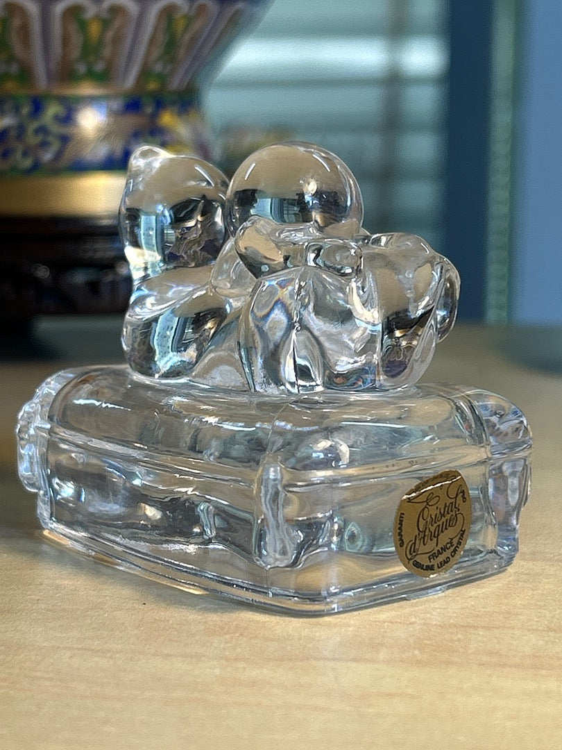 Figurine Chat – Cristal d’arques – Ornement