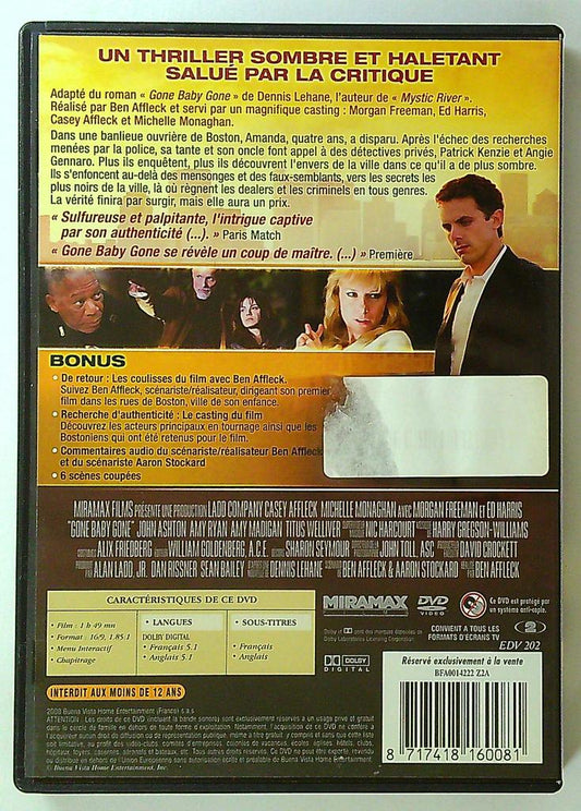 Dvd Gone Baby Gone Ben Affleck Thriller Morgan Freeman