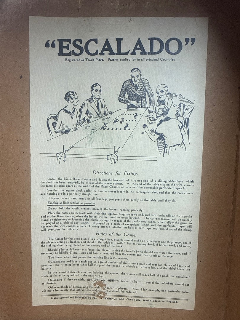 Jeu Escalado – Chad Valley – Collection – Chevaux en plomb