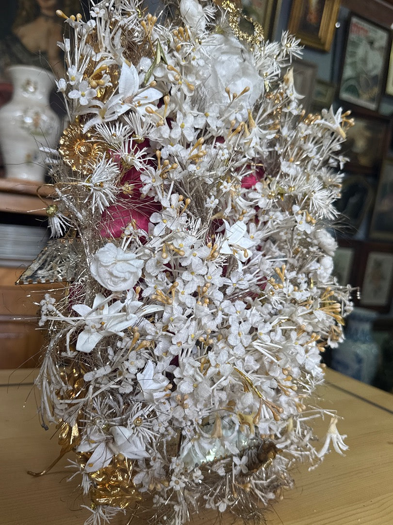 Ornement intérieur de Globe De Mariée – Napoléon Iii – Décoration – Fleurs de cire