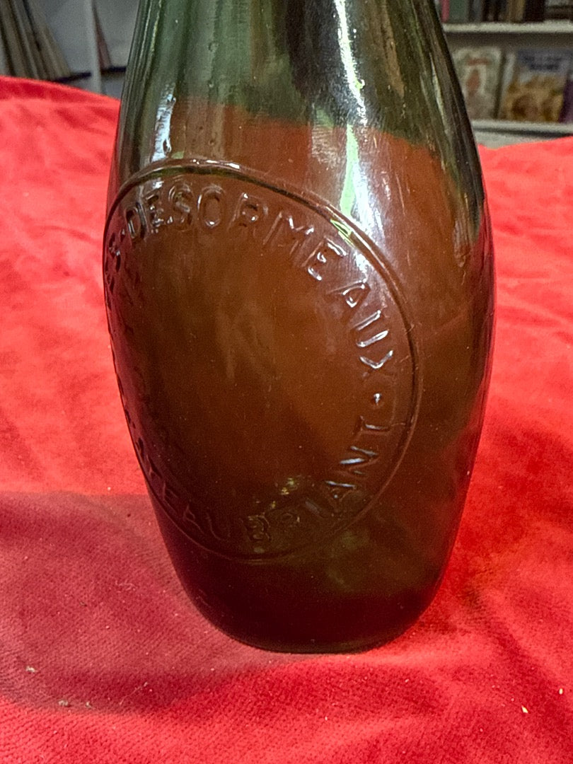 Bouteille – Yves Desormeaux – Décoration – Verre vert
