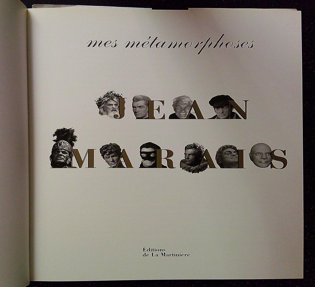 Livre Jean Marais – Mes métamorphoses – Cinéma – Illustré