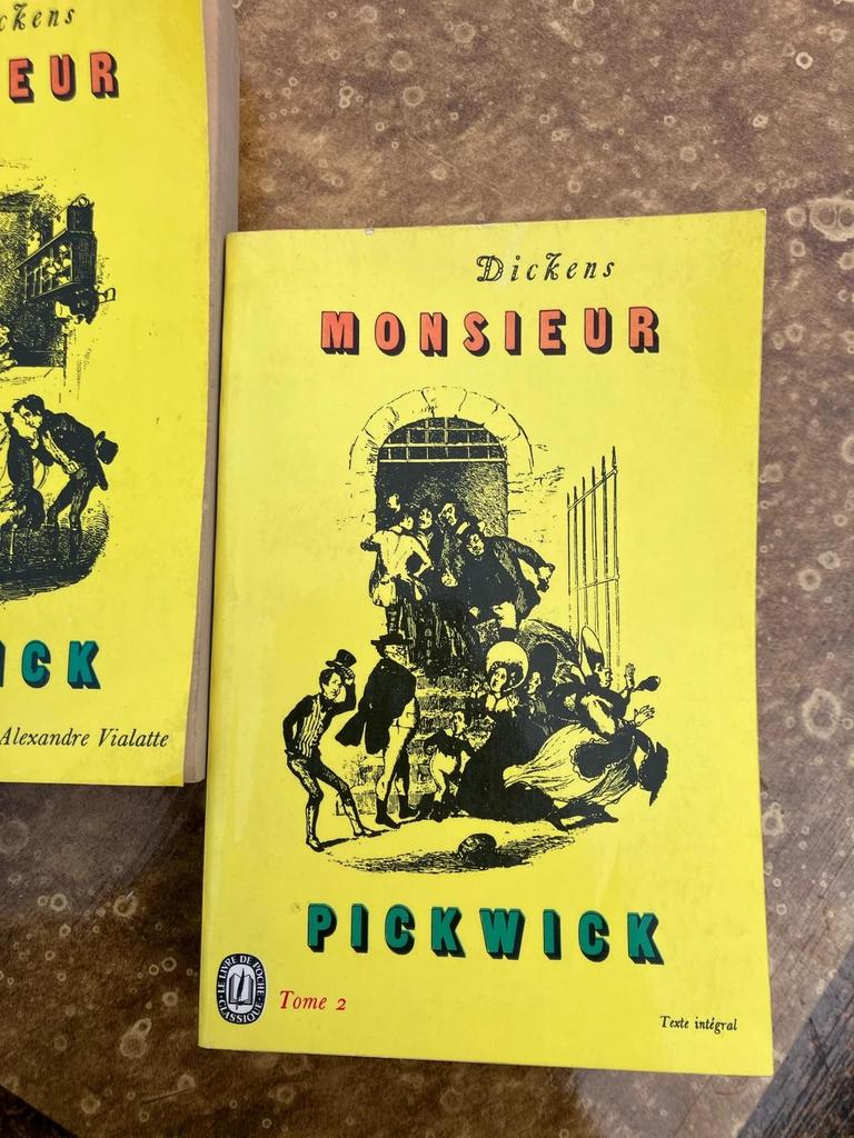 Lot de Livres Dickens Monsieur Pickwick tome 1 et 2
