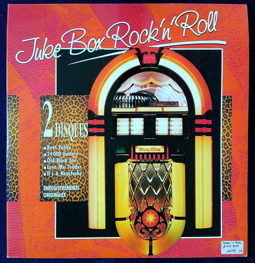 Vinyle Juke-box Rock'n'roll Emi Album 2 Disques Orange