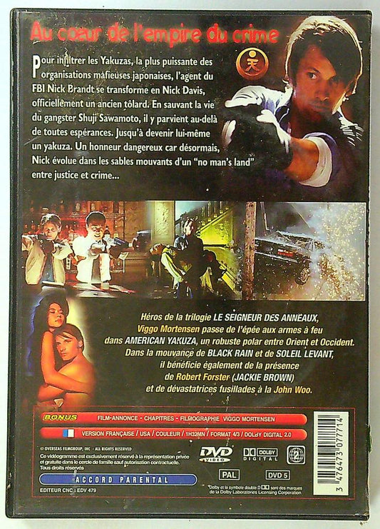 Dvd American Yakuza avec Viggo Mortensen noir