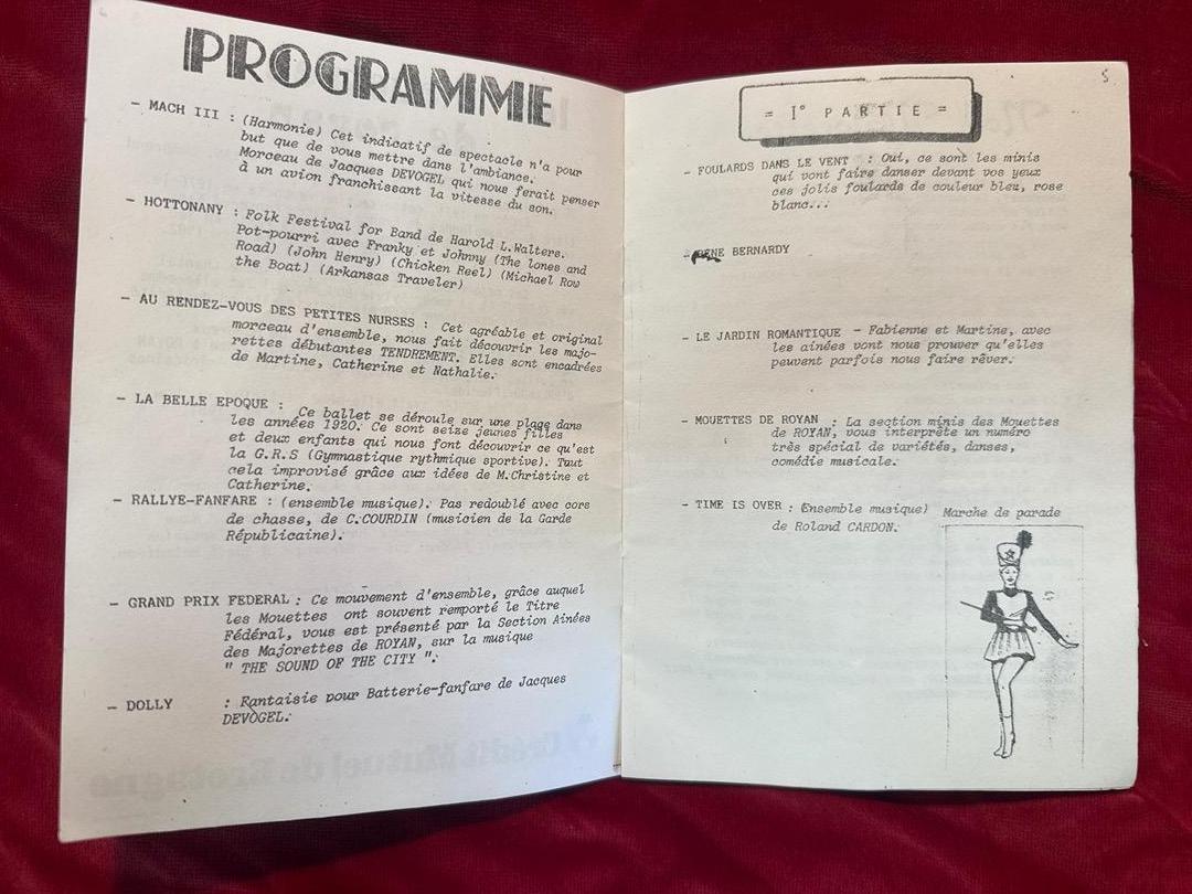 Programme de gala – Janzé 1982 – Souvenir – Majorettes