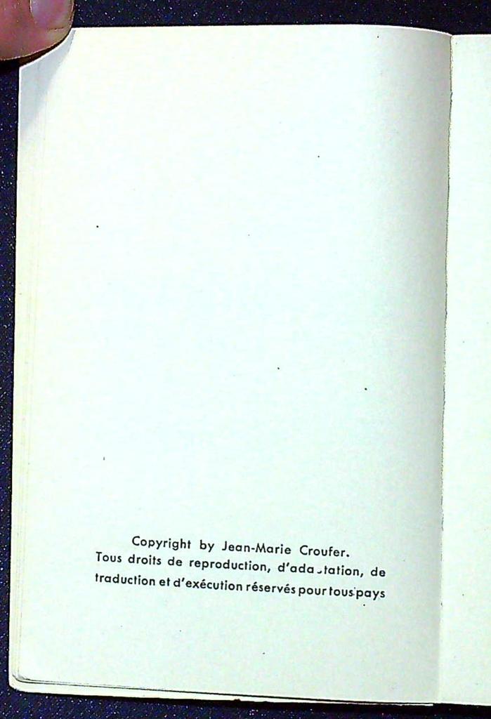 Livre J.m. Croufer – Privat – Poésie – Édition originale