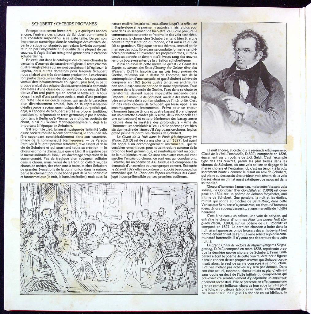 Vinyle – Franz Schubert – Musique classique – Chœurs profanes