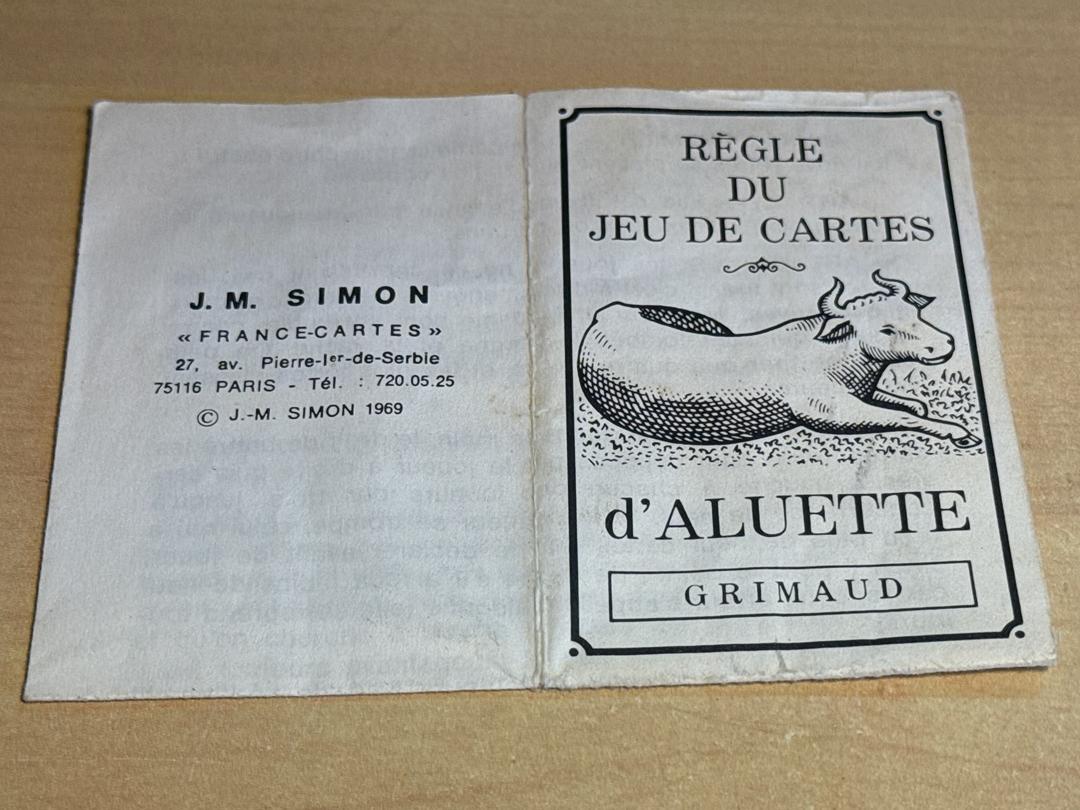 Jeu de cartes – Grimaud Aluette – Hobbies – Vintage complet