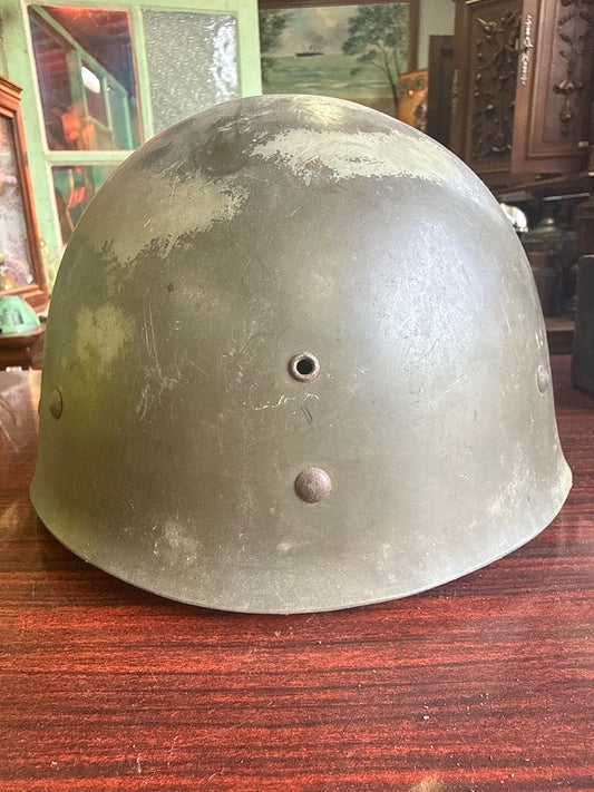 Casque militaire – Thibault 1952 – Militaria – Casque lourd M51 vert