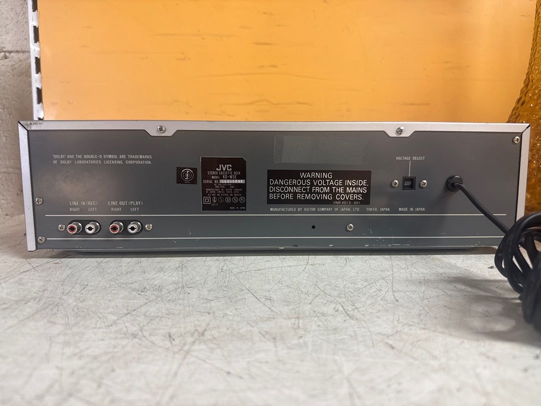 Platine Double Cassette – Jvc Kd-w5 – Elément Hi-fi – Vintage argenté métal