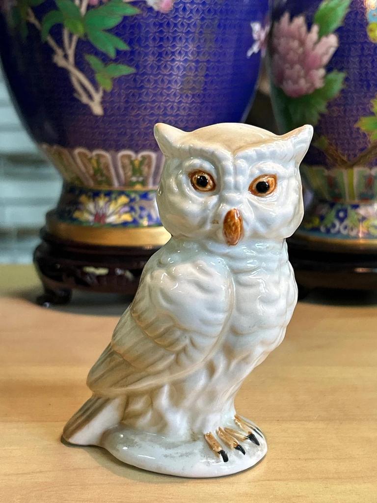 Statuette Chouette / Hibou en céramique