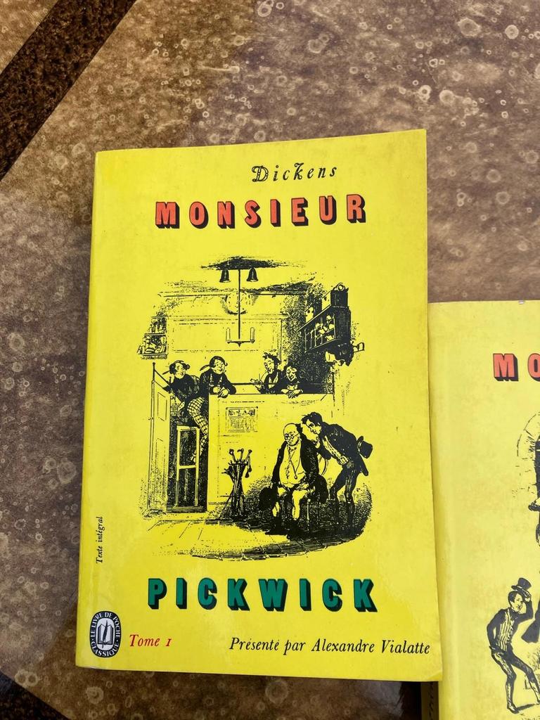 Lot de Livres Dickens Monsieur Pickwick tome 1 et 2