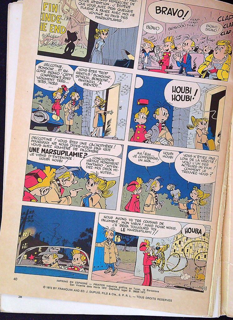 Bd Spirou Le Nid des Marsupilamis Édition Total 1972