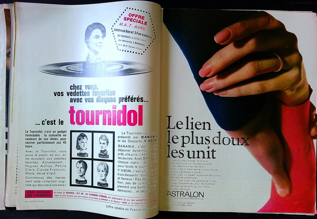 Magazine – Mademoiselle Âge Tendre Avril 1967 – Presse – Vintage