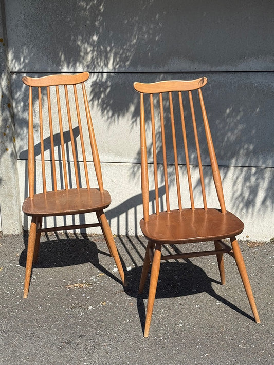 Chaises – Ercol Quaker – Mobilier – Vintage en bois d'orme