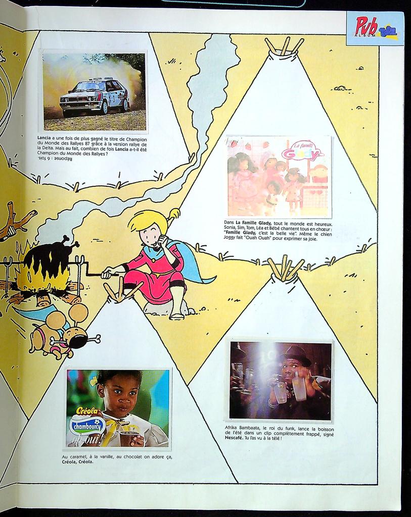 Album de collection Pub Album Tf1 1988 Bon état complet sauf vignette n 82