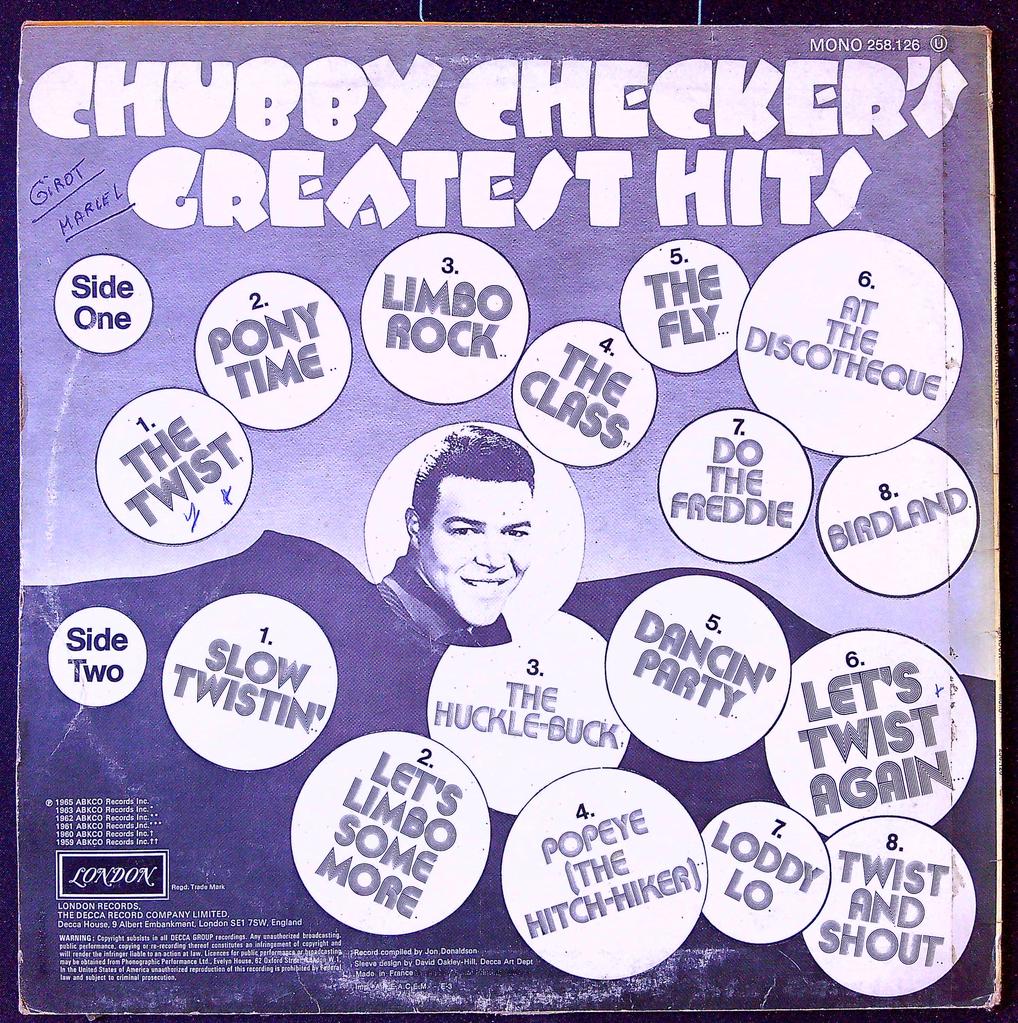 Vinyle 33 tours Chubby Checker Greatest Hits London Records