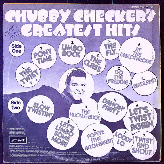 Vinyle 33 tours Chubby Checker Greatest Hits London Records