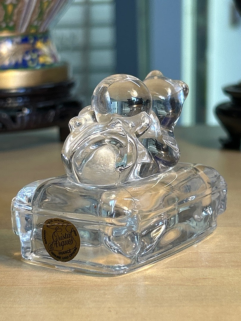 Figurine Chat – Cristal d’arques – Ornement