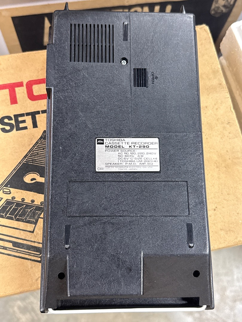 Magnétophone à cassette – Toshiba Kt-290 – Hi-fi – Vintage en boîte