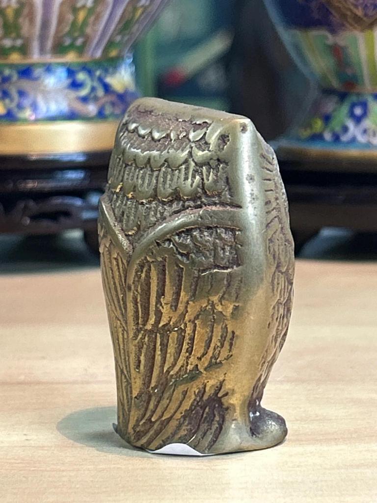Statuette Chouette / Hibou en Laiton